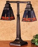 LAMPS BEAUTIFUL Tiffany Style Craftsman Mission Prairie Dragonfly Table Lamp by Meyda Tiffany--Excellent customer service--see our feedback.
