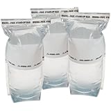 Survival Water Bags - Outdoors and Camping 1 Liter Stand Up Emergency Water Bag (Pack of 3)