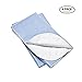 Platinum Care Pads Washable Blue Large Standard Reusable Bed Pads/Hospital Underpads, for use with Incontinence and Pets Size 34x36 in, Pack of 4