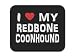 I Love My Redbone Coonhound Mousepad Mouse Pad