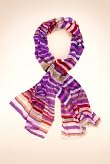 Per Una Striped Lightweight Scarf [T01-0513P-S]