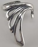 Sterling Silver Open Loop Ear Cuff
