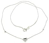 Sterling Silver Bracelet with a Heart Slide 7