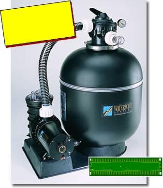 "Sta-Rite 19"" Sand Filter w/ Pump & Hoses" "Sta-Rite 19"" Sand Filter w/ Pump & Hoses"