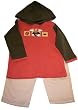 Good Lad Toddler Boy Football Hooded Shirt Set