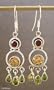 Citrine and peridot earrings, 'Altogether'