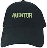 CAPS BLACK EMBROIDERY  AUDITOR FUN 
