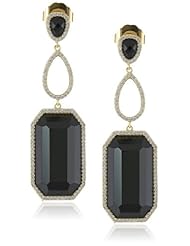 Marcia Moran "Mystere" Pear and Rectangle Cubic-Zirconia Dangle Earrings