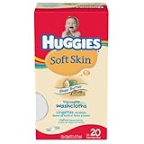 Huggies Soft Skin Disposable Washcloth 20-Count Package (Pack of 4)