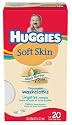 Huggies Soft Skin Disposable Washcloth 20-Count Package (Pack of 4)