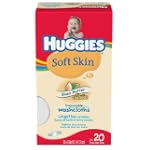 Huggies Soft Skin Disposable Washcloth 20-Count Package (Pack of 4)