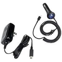 2 Pieces Value Combo Of Motorola Razr A1200 / MING,V3, V3m, V3c, V3i,L7c, L7e / L7i / L71, PEBL U6, V190, V195, SLVR L7, L6, L2, Q, V360, V323, V325 Krzr k1 k1m OEM Original Vehicle Power Charger with IC Chip SYN0847 + OEM Original Travel/Home AC Charger