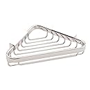 Ginger 553G/PC 6.4in. Hotelier Corner Basket Bathroom Shelf