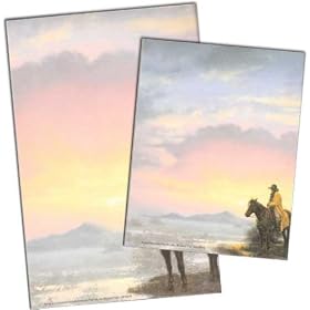 Western Sunset Large & Small Notepad Set