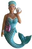 December Diamonds Miss Aqua Marine Mermaid Magnet-Glittered Aqua Hair & Mermaid Dress!
