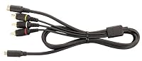 Sony VMC-30FS Long Length AV Cable with Special multi-RCA + S Terminal for most Sony MiniDV, DVD & HDD Camcorders (3 meters / 9.8 feet)