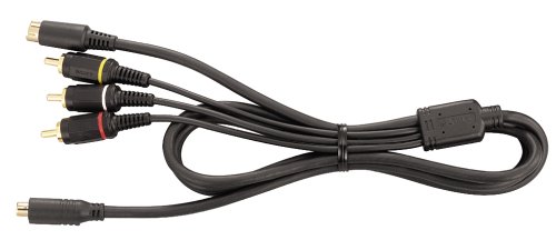 Sony VMC-30FS Long Length AV Cable with Special multi-RCA + S Terminal for most Sony MiniDV, DVD & HDD Camcorders (3 meters / 9.8 feet)