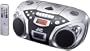 JVC RCEX25S Portable AM / FM CD / Cassette Player with Remote (Silver)