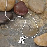 Personalized Silver Initial Pendant Necklace