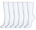 Basico Girls Kid's 6 Pack School Uniform Crew Socks