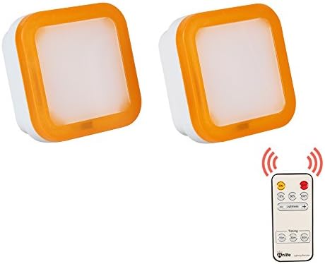 Hnlife 0.5W Plug in LED Night Light with Remote, Warm White, Pack of 2