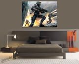 PS2 XBOX HALO 3 MASTER CHIEF CANVAS ART GALLERY WRAP 28X20