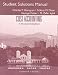 Books : Cost Accounting: A Managerial Emphasis : Student Solution Manual