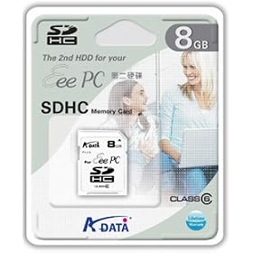 8GB SDHC Class 6 Memory Card by A-DATA