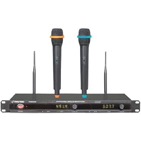 Pyle-Pro PDWM2800 Professional UHF Wireless Microphone System With 2 Microphones: Musical Instruments