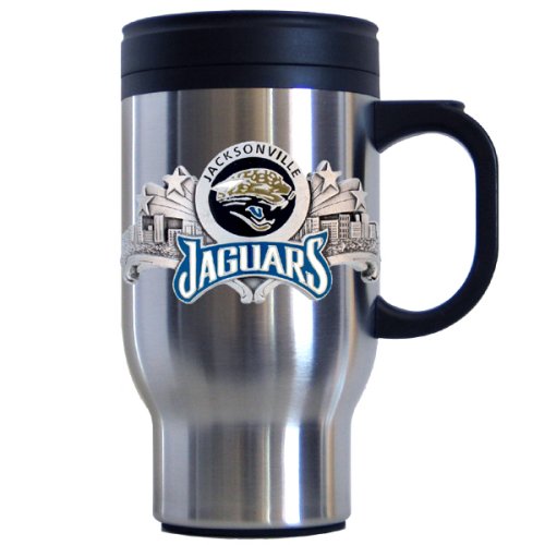 Siskiyou Sports Jacksonville Jaguars 18 oz  NFL Stainless Steel Travel Mug