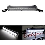 Universal Fit Bolt-On 12-LED LED License Plate Light Lamp, Xenon White