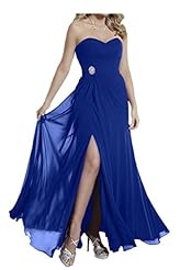 Sweetheart Slit Chiffon Evening Dress/Bridesmaid Dress/Party Dress 