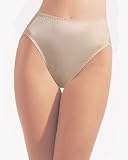 Ilusions Womens Sleek Satin High-waisted Bikini Panty WHITE M
