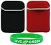 Reversible Neoprene Sleeve Carrying Case for Amazon Kindle 2 Electronic Reading Device (Kindle 2 NOT included) Reversible Black / Red