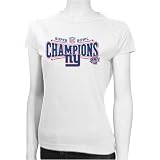 Reebok New York Giants Youth Girls White Super Bowl XLII Champions Determination Locker Room T-shirt