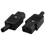 uxcell　電源ソケット　 IEC C13メス　 アダプター　配線換え　コネクタ　AC 250V 10-15A　2個入り