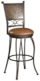Bronze With Muted Copper Stamped Back Bar Stool Powell-222-847
