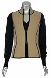 Sutton Studio Womens Reversible Cashmere Vest Plus
