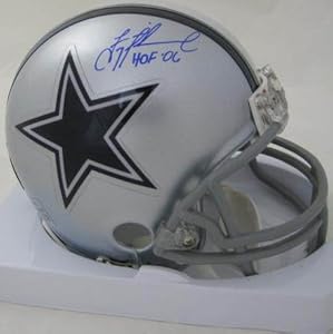Troy Aikman Signed Autograph Dallas Cowboys Mini Helmet Authentic Certified Coa