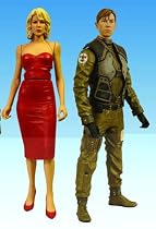 Battlestar Galactica Series 1: Number Six & Variant 'Hotdog' Costanza Action Figures Set of 2