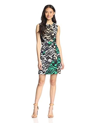 4.collective Women’s Linear Print Sleeveless Dress