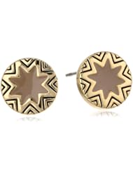 House of Harlow 1960 Gold Tone Enamel Mini Sunburst Stud Earrings