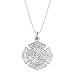 Sterling Silver One Sided Fire Department Maltese Cross Necklace Sterling Silver One Sided Fire Department Maltese Cross Necklace