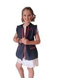 Rufus Roo: The BIG Pocket Travel Vest in BLUE Red Zip - Child Size