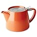 FORLIFE Stump 18-Ounce Teapot with SLS Lid and Infuser, Carrot