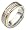 7.5mm Titanium & 18 Karat Yellow Gold Stylish Diamond Wedding Band - 12.5