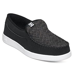 DC Men's Villain Skate Shoe, Black/White/Black Plaid, 9 D US