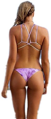 DoLoveY New Sexy Women's Fashion Bikini Set Flower Neck Bandage Swimsuit Swimwear