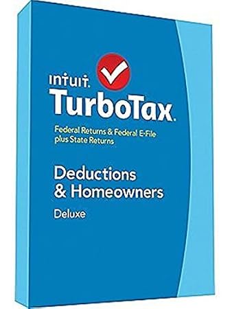 TurboTax 2014 Deluxe Fed Returns + E-file + State Returns Deductions & Homeowners for Windows & Mac
