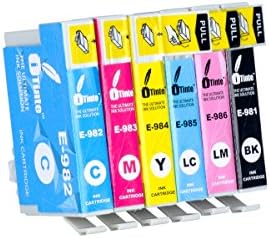 iTinte 098XL Compatible Ink Cartridges (1 Black,1 Cyan,1 Magenta,1 Yellow,1 Light Cyan,1 Light Magenta) for Epson Artisan 837, Epson Artisan 730, Epson Artisan 810 and more.